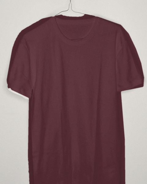 Burgundy pocket tee, as found